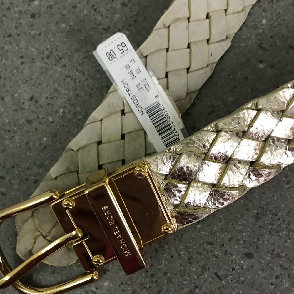 Michael Kors NWT Gold Belt Size L